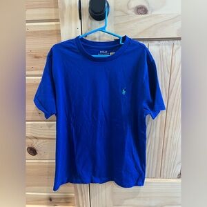 Polo Ralph Lauren Boys Medium 10-12 Blue Short Sleeve Crewneck